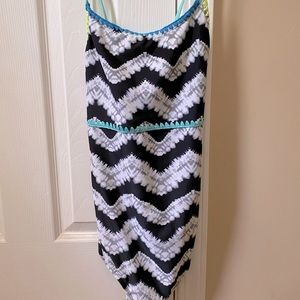 Justice Chevron Striped Swimsuit